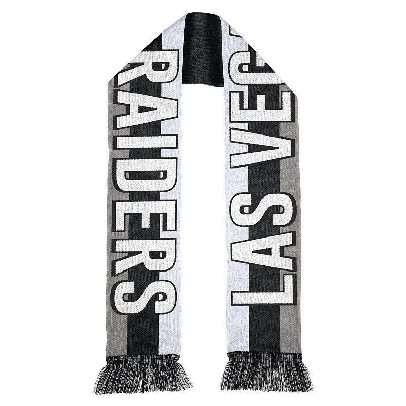 WEAR by Erin Andrews Las Vegas Raiders Stripe Scarf Product Image