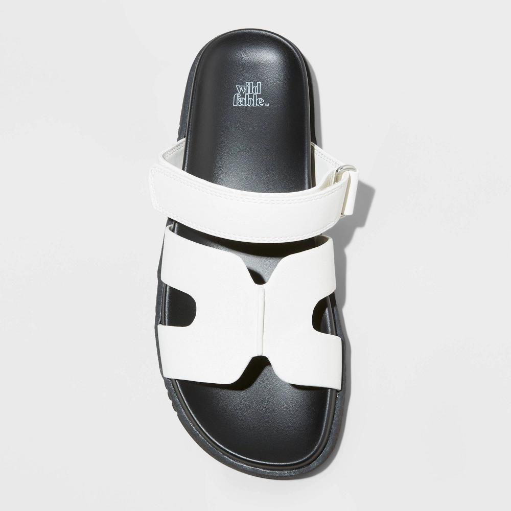 Women's Hayley Slide Sandals - Wild Fable™ White 8 Product Image