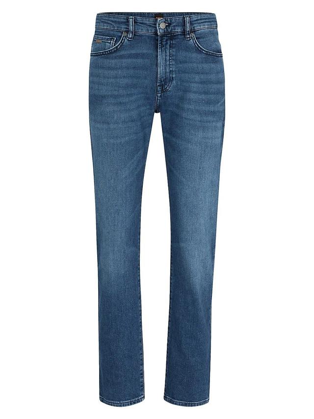 Mens Regular-Fit Jeans in Comfort-Stretch Denim Product Image