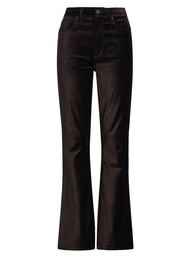 Citizens of Humanity Lilah Velvet High Rise Bootcut Brown. (also in ). Product Image