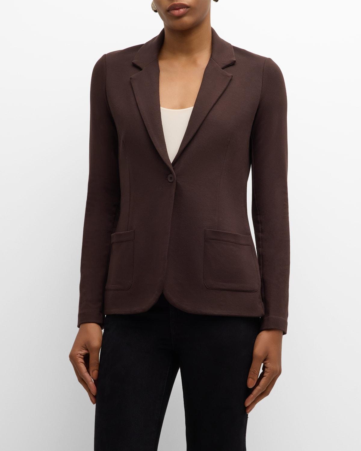 Womens Stretch Single-Breasted Blazer Product Image