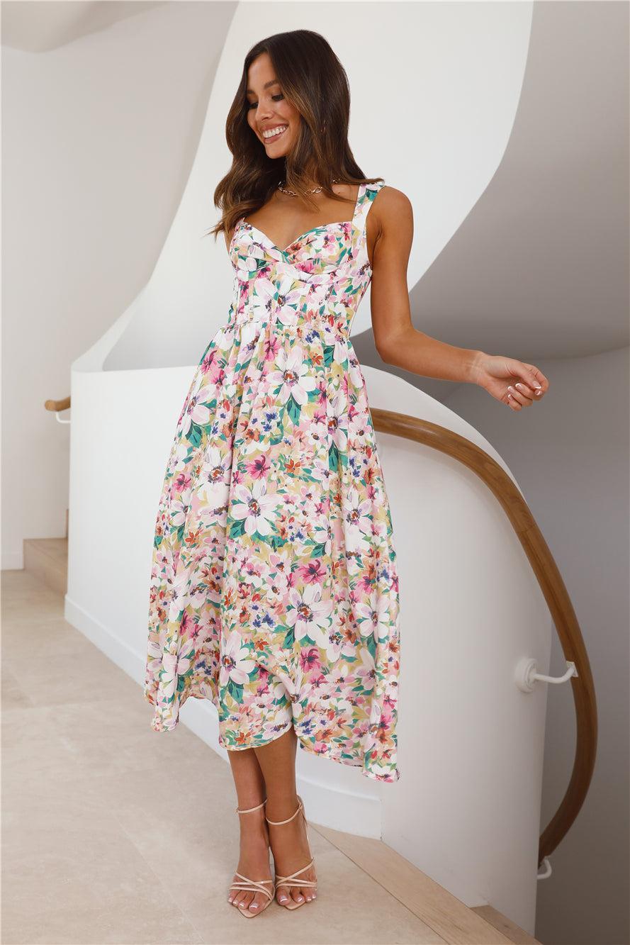 Dreams Of Magic Midi Dress Multi Product Image