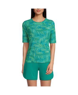 Petite Crew Neck Guard UPF 50 Sun Protection Swim Tee Product Image