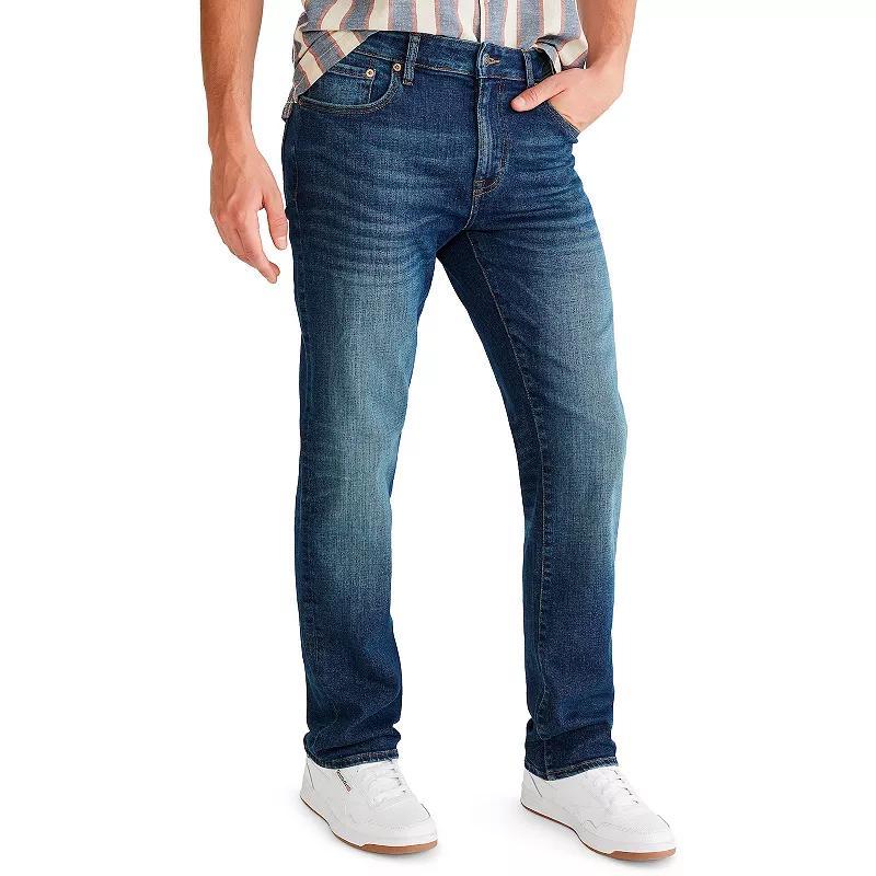 Mens Aeropostale Straight Cut Jeans Dark Blue Product Image