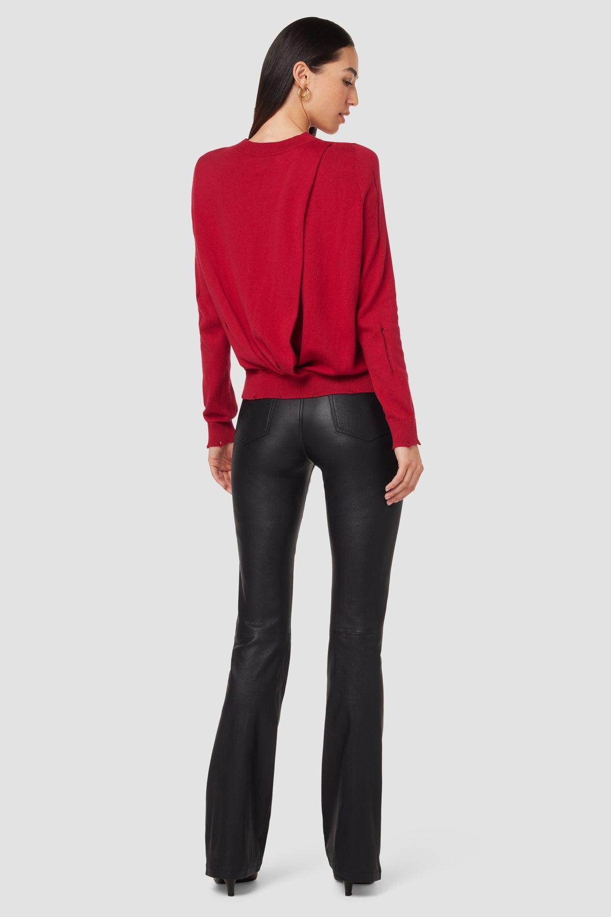 Faye Ultra High-Rise Bootcut Leather Pant Female Product Image