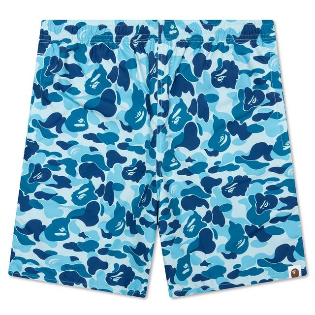 Abc Camo Beach Shorts - Blue Male Product Image