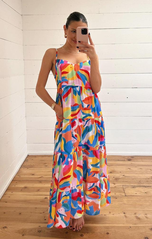 Caroline Maxi Dress ~ Rainbow Pop Product Image