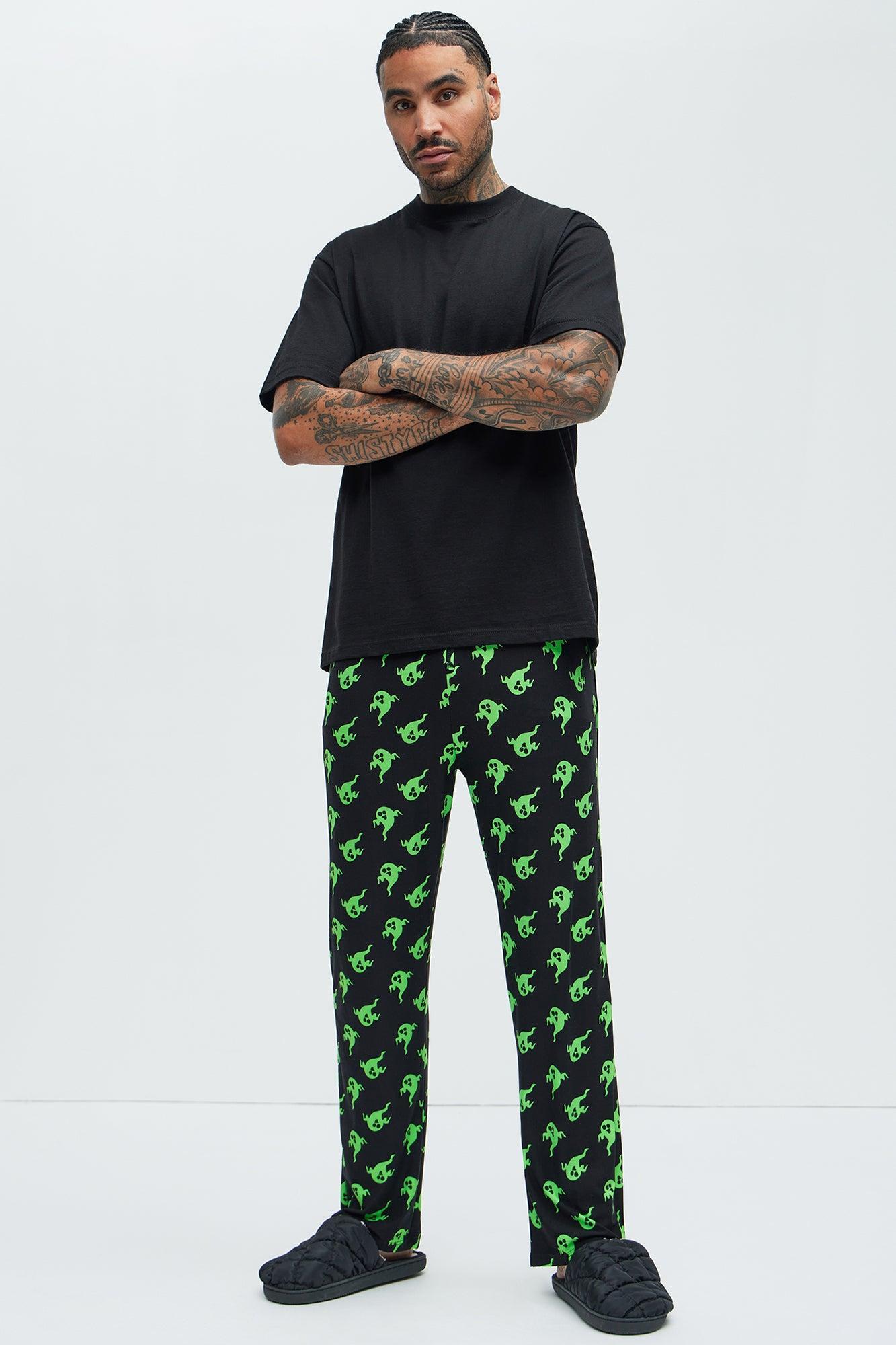 Ghosting You Halloween Lounge Pants - Black/combo Product Image