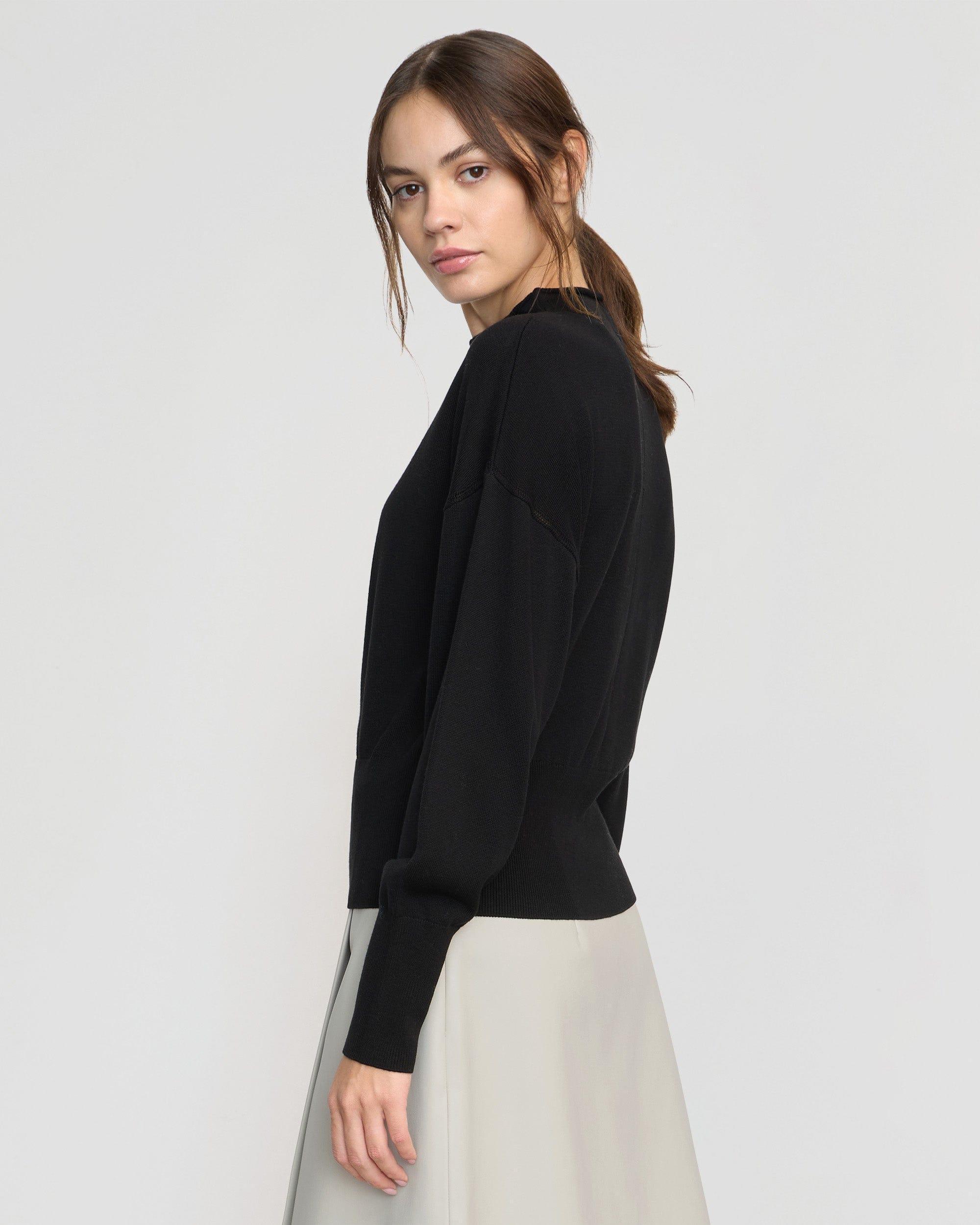 Jillian Pointelle Tencel-Wool Sweater Product Image