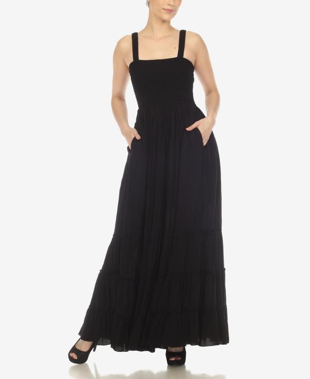 Women's Smocked Ruffle Maxi Dress Product Image