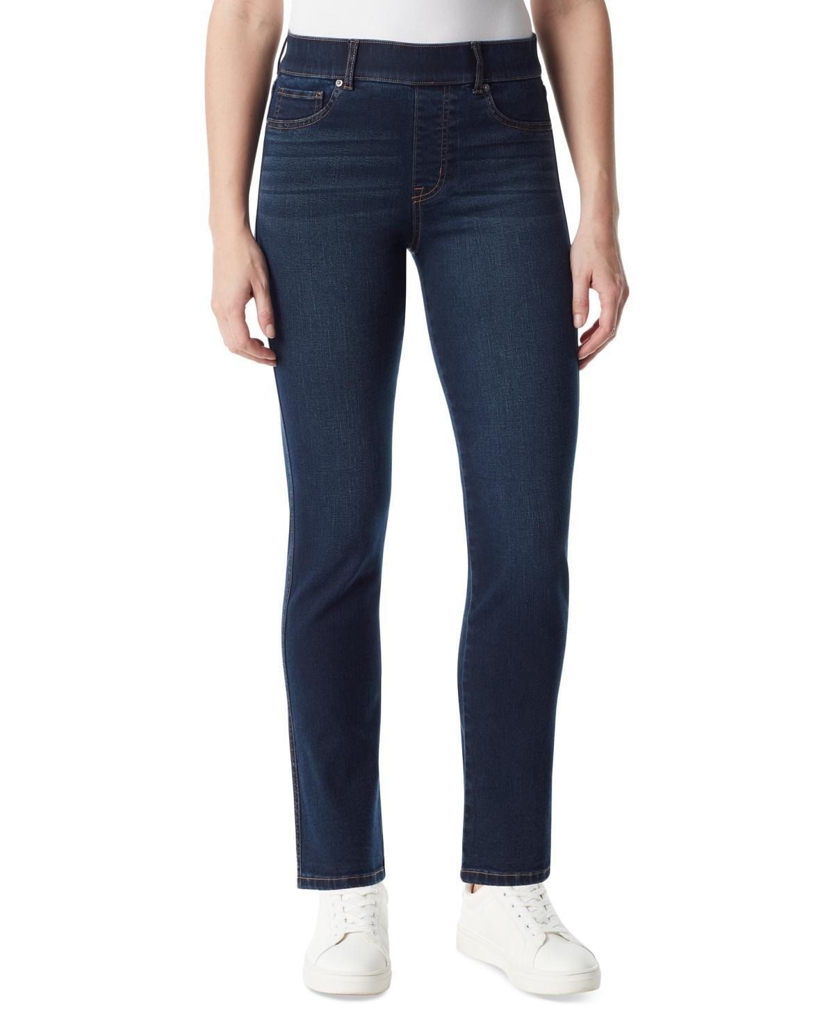 Gloria Vanderbilt Womens Shape Effect Pull-On Straight-Leg Jeans Product Image