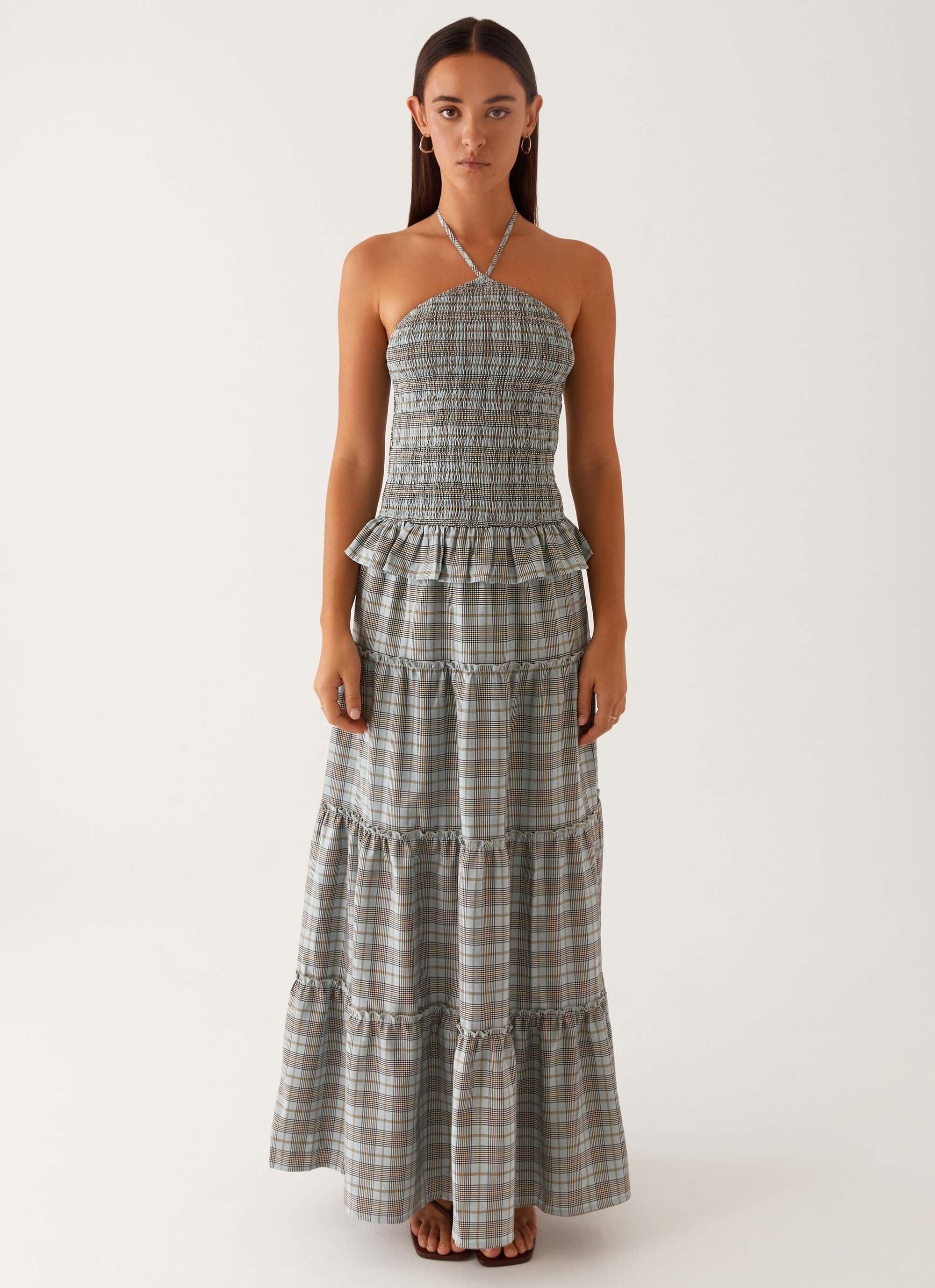 Picture This Maxi Dress - Check Product Image