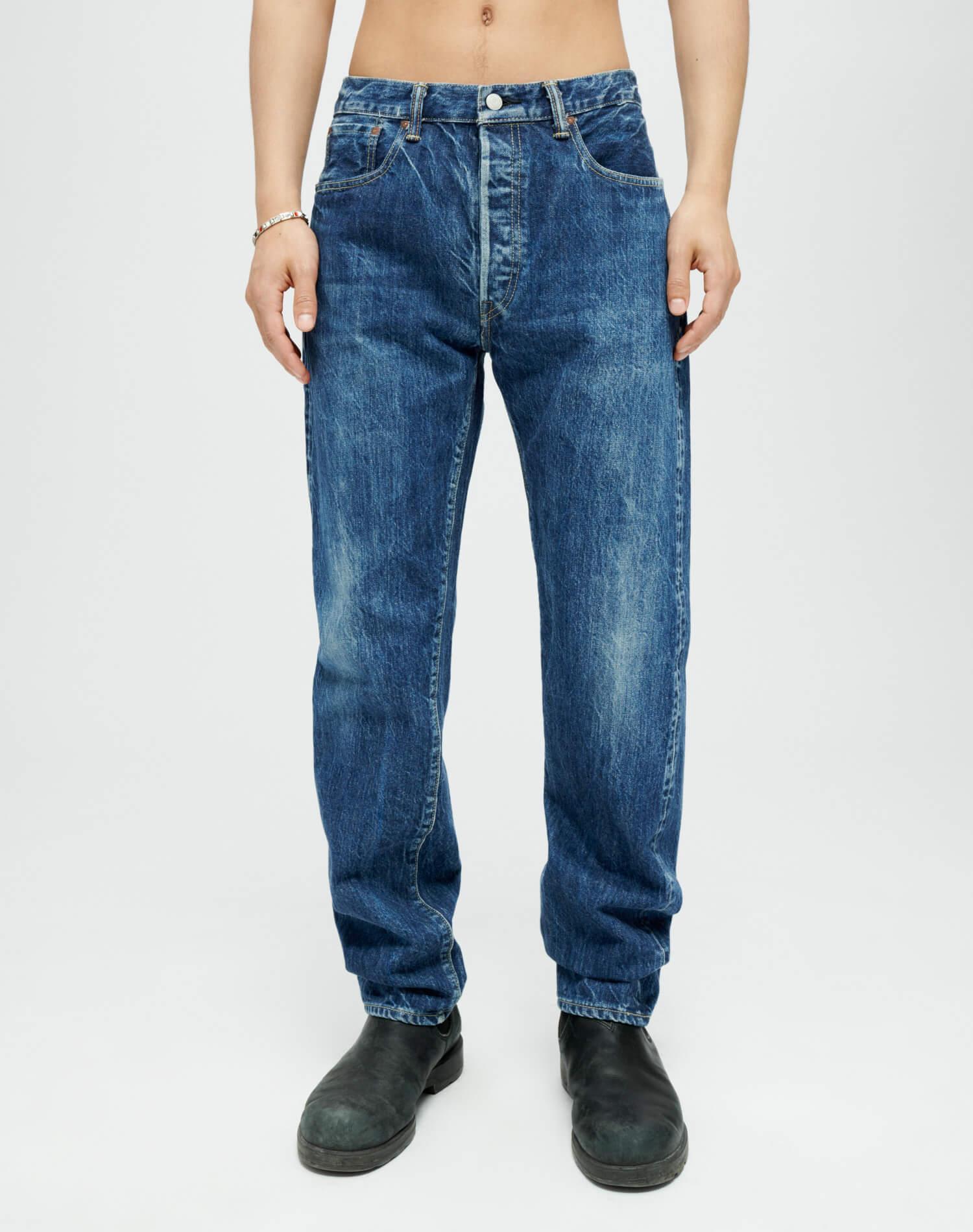 1966 Selvedge Slim Jean - Premium Dark Worn Product Image