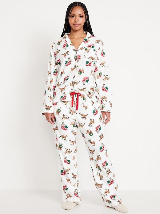 Flannel Pajama Set for Women Product Image