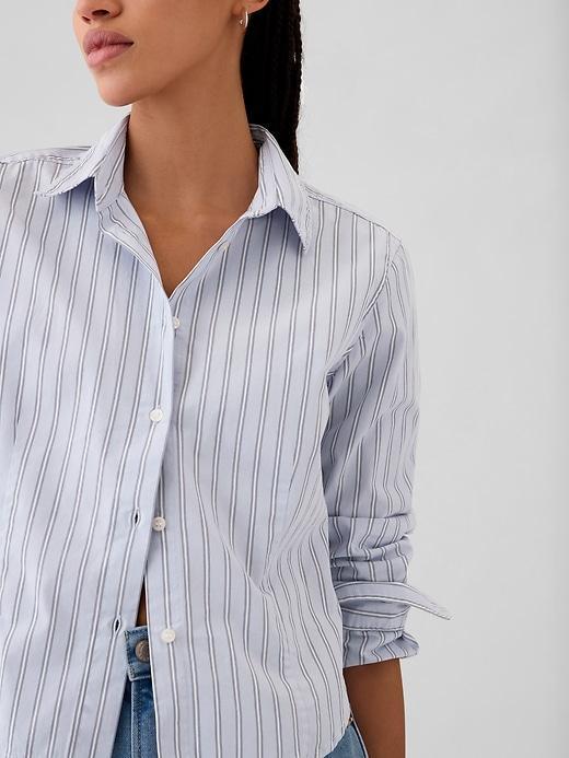 Organic Cotton Cropped Shirt Product Image