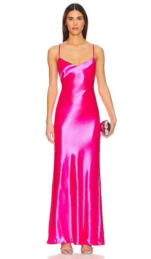 Lovers and Friends x Anja Dujakovi? Vida Gown in Hot Pink Product Image