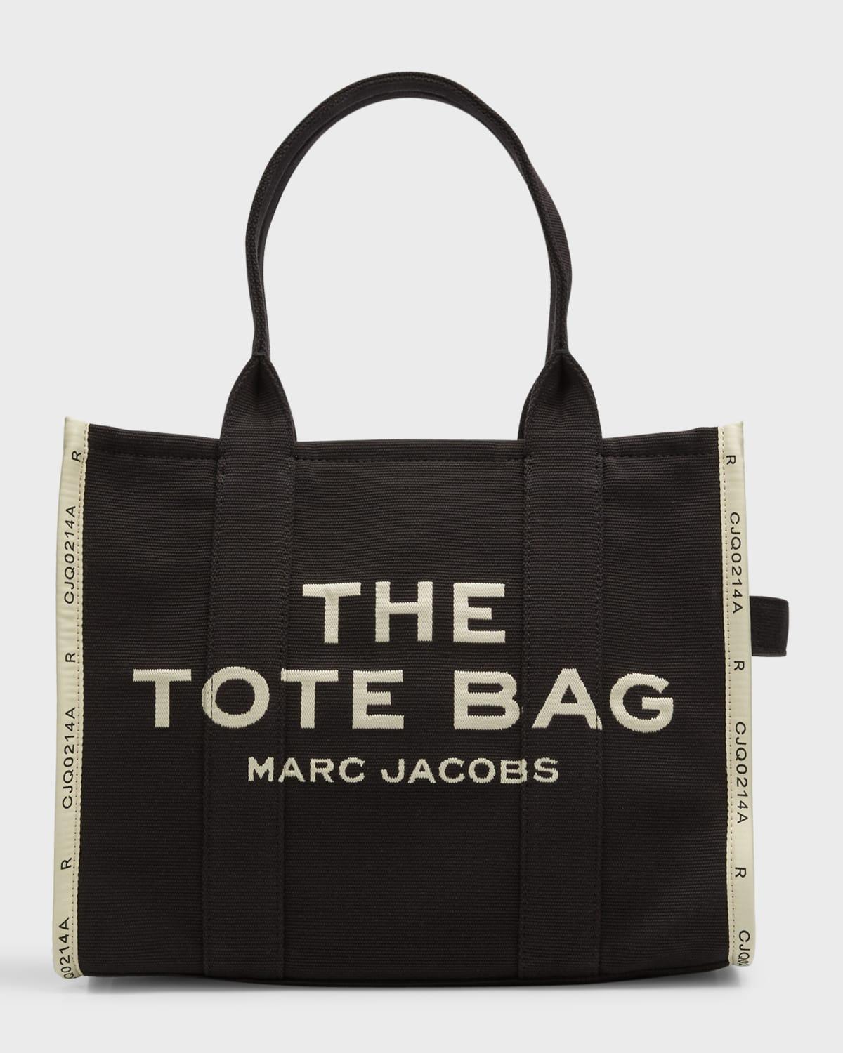 The Jacquard Large Tote Bag In Black Product Image