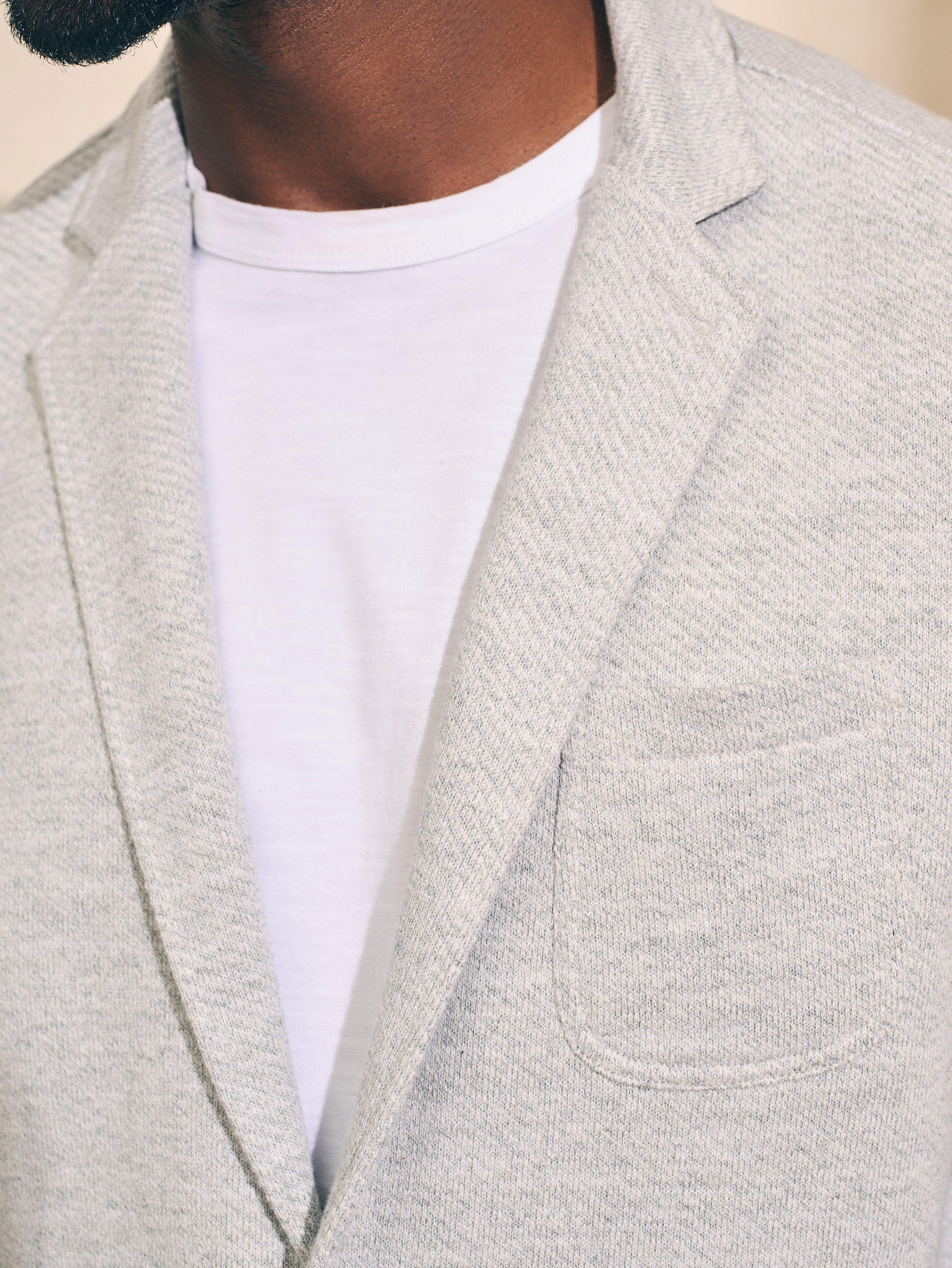 Inlet Knit Blazer - Heather Grey Male Product Image