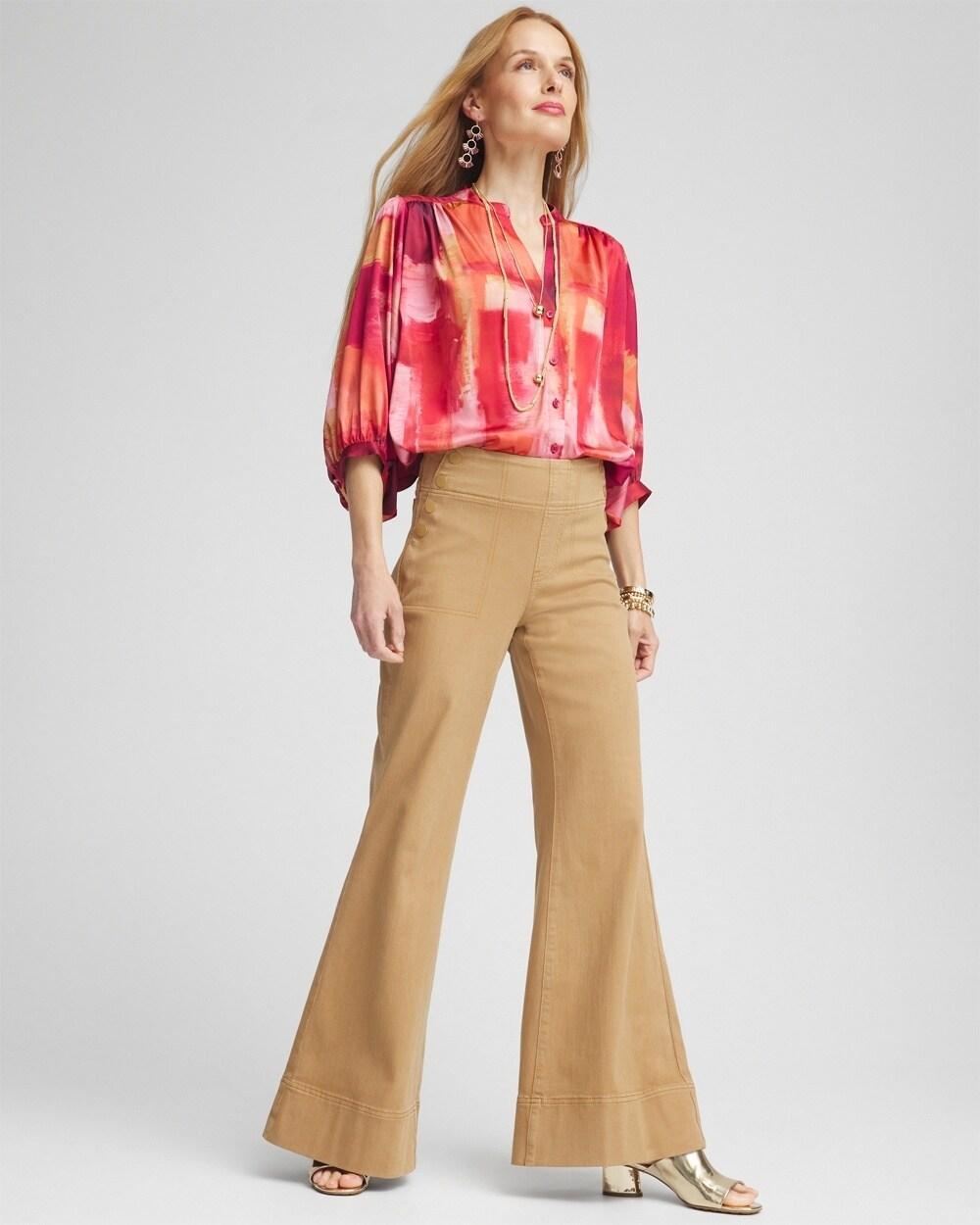 Pull-On Flare Trouser Jeans Product Image