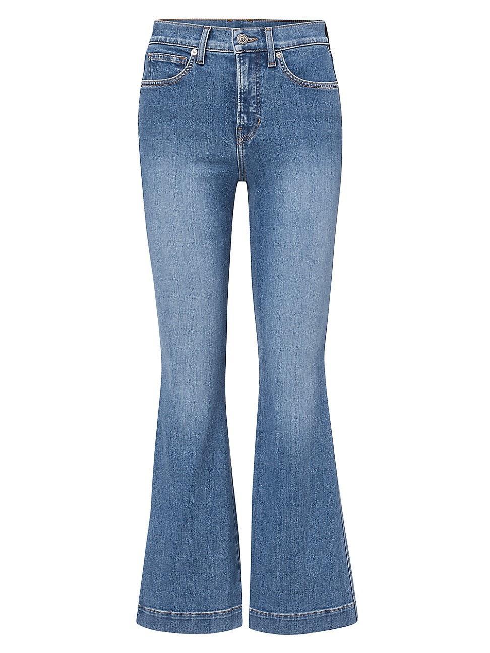 Womens Carson Flared Ankle-Crop Jeans Product Image