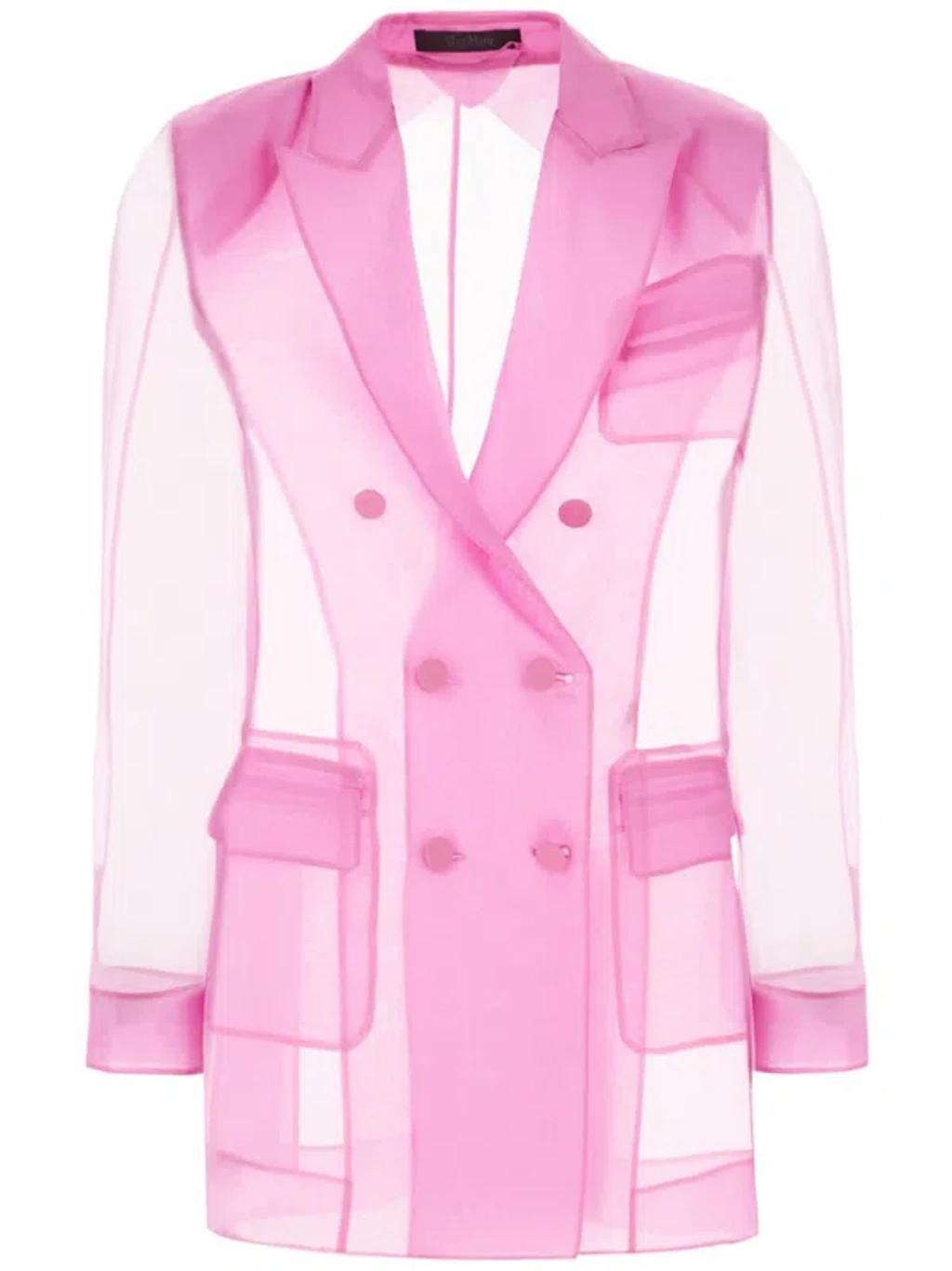 MAX MARA Fuchsia Silk Blazer In 057 product image