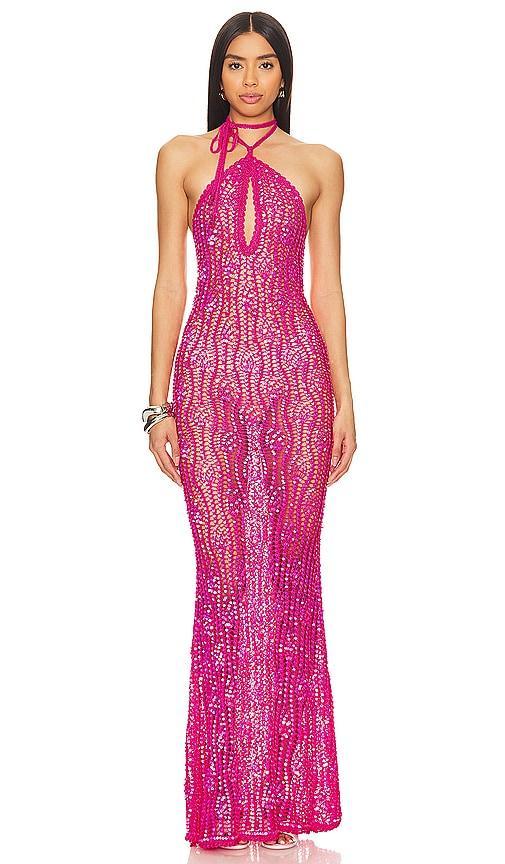 retrofete Massie Dress Fuchsia. (also in ). Product Image