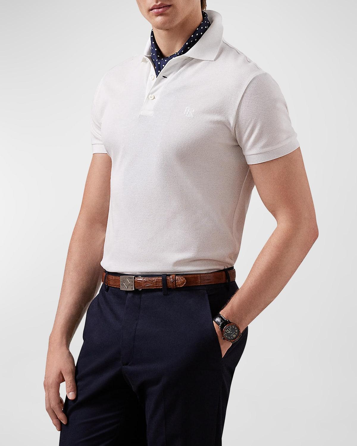 Men's Mercerized Pique Polo Shirt Product Image