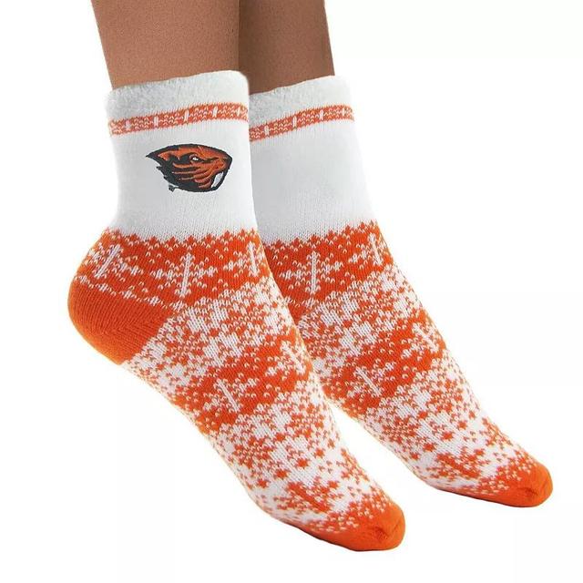 Womens ZooZatz Oregon State Beavers Fuzzy Holiday Crew Socks Product Image