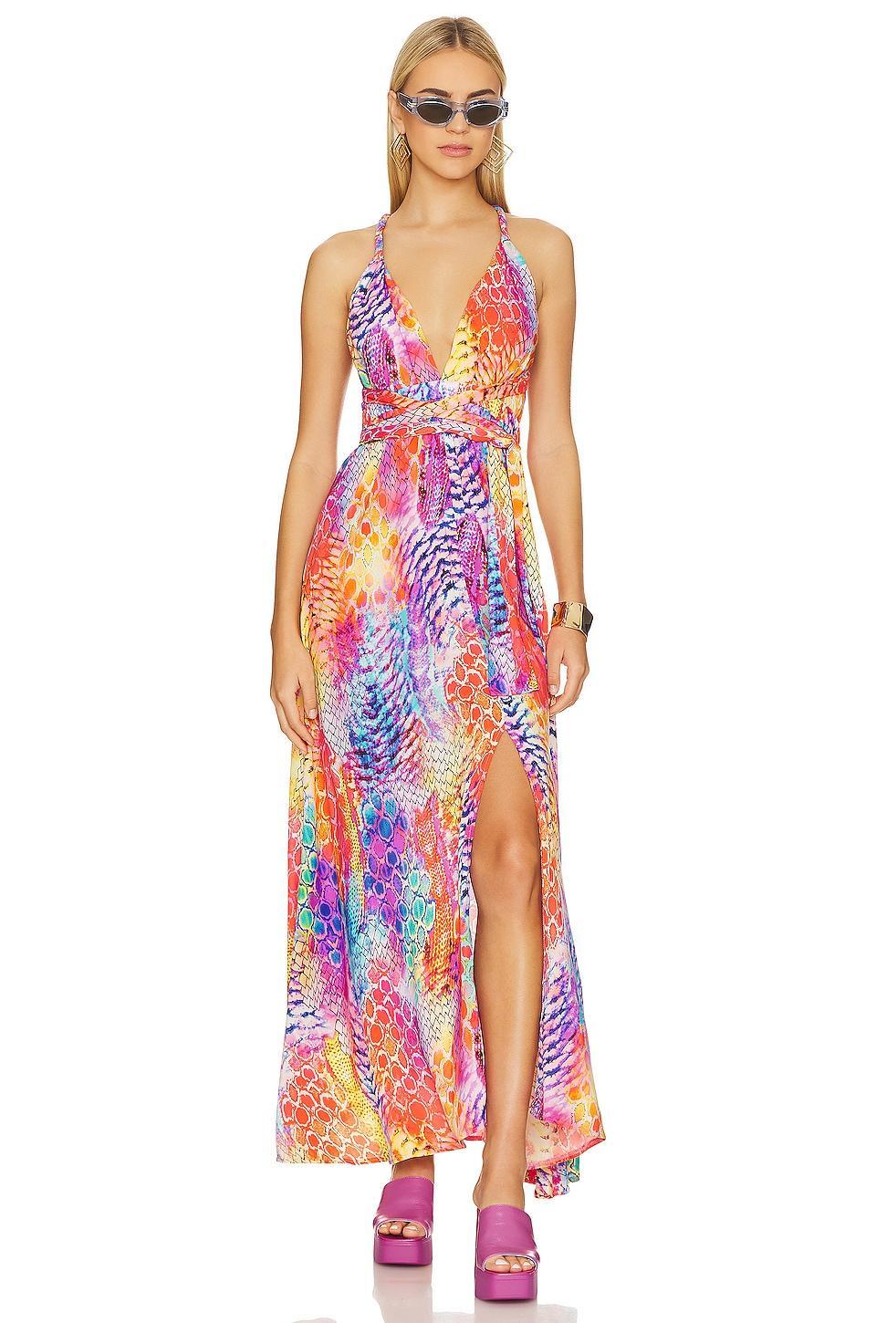 Dancing Queen Convertible Maxi Dress Luli Fama Product Image