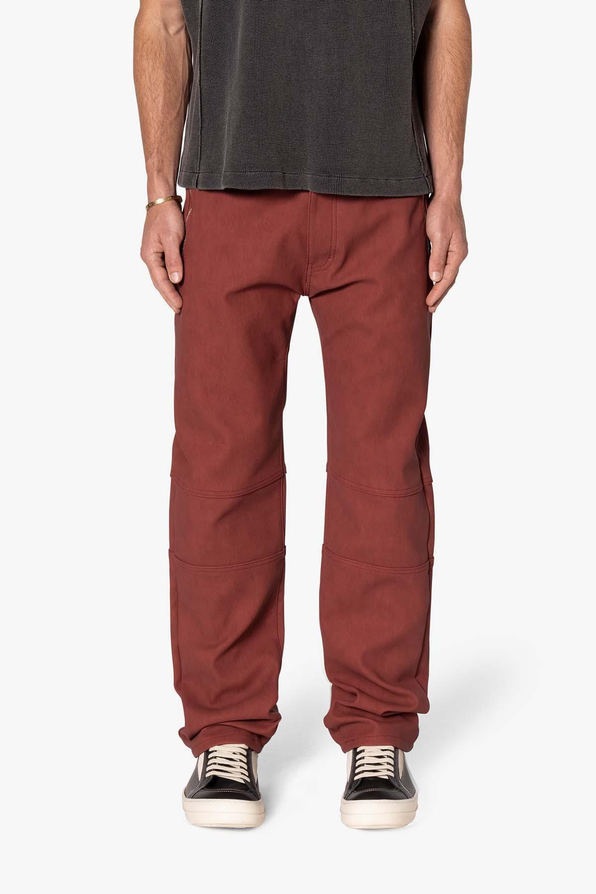 V706 Washed Leather Pants - Red product image