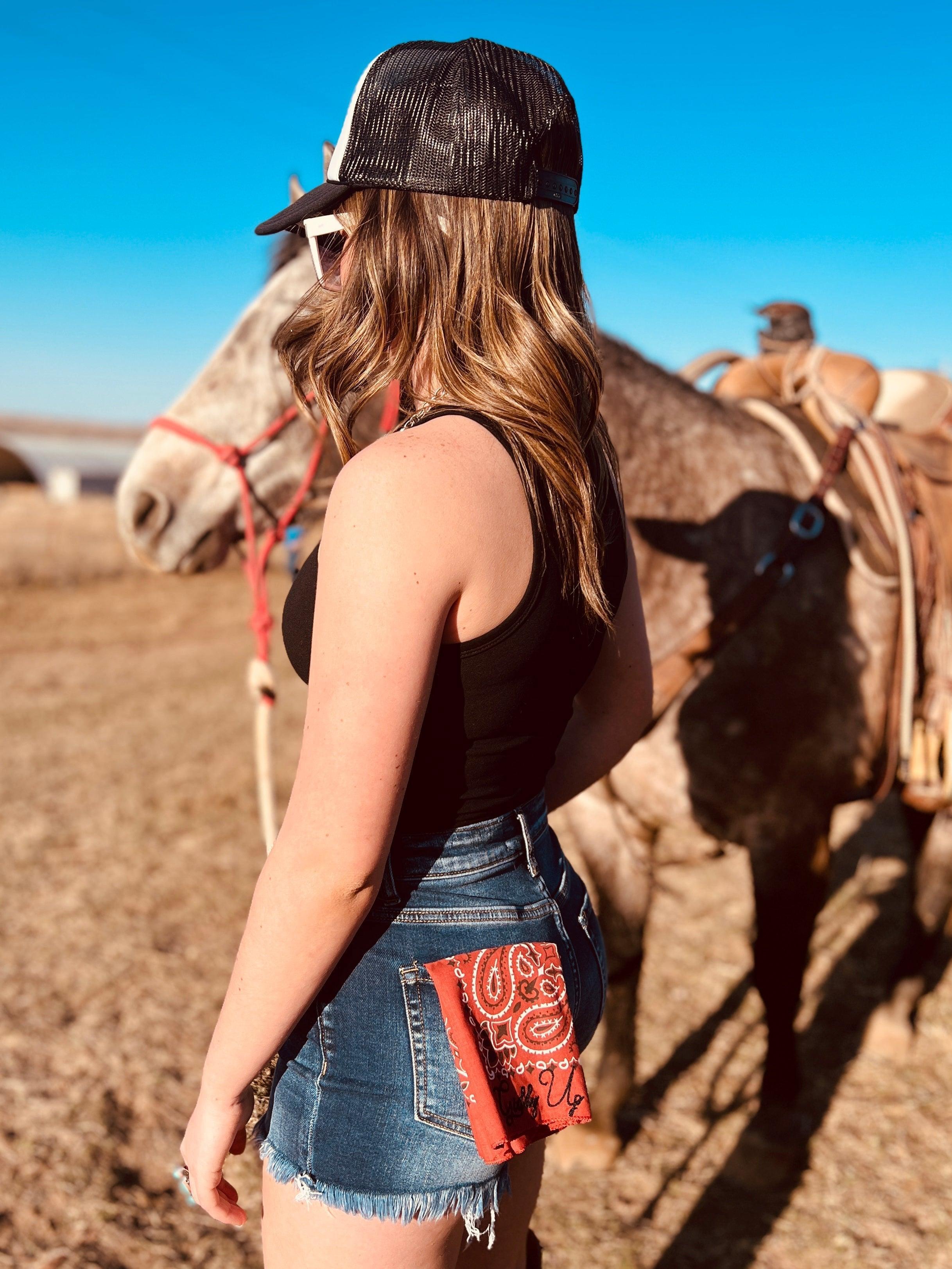 Saddle Up Embroidered Bandana Product Image