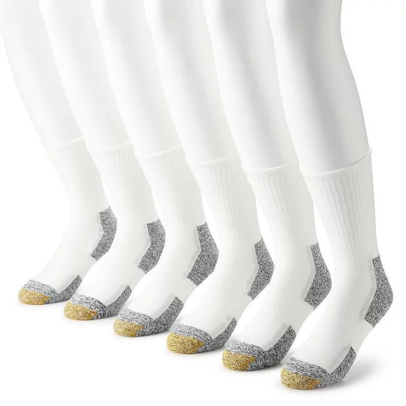 Mens GOLDTOE 6-pack Sports Short Crew Socks Product Image