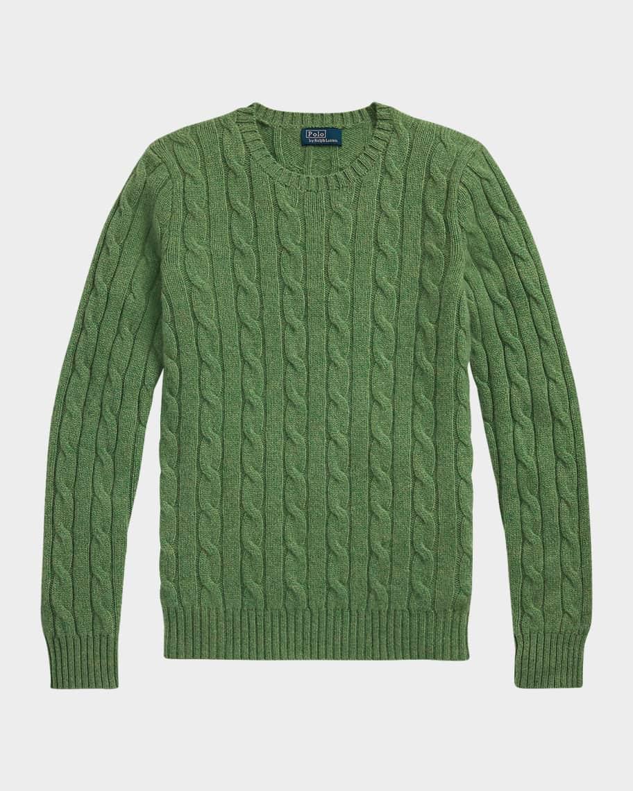 Cable-Knit Cashmere Sweater Product Image