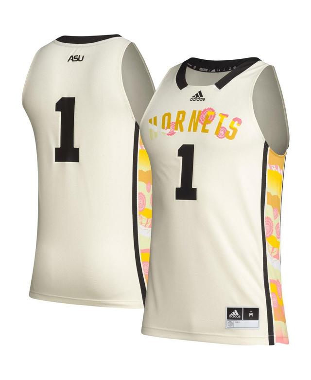 Mens adidas #1 Khaki Alabama State Hornets Honoring Black Excellence Basketball Jersey - Khaki Product Image