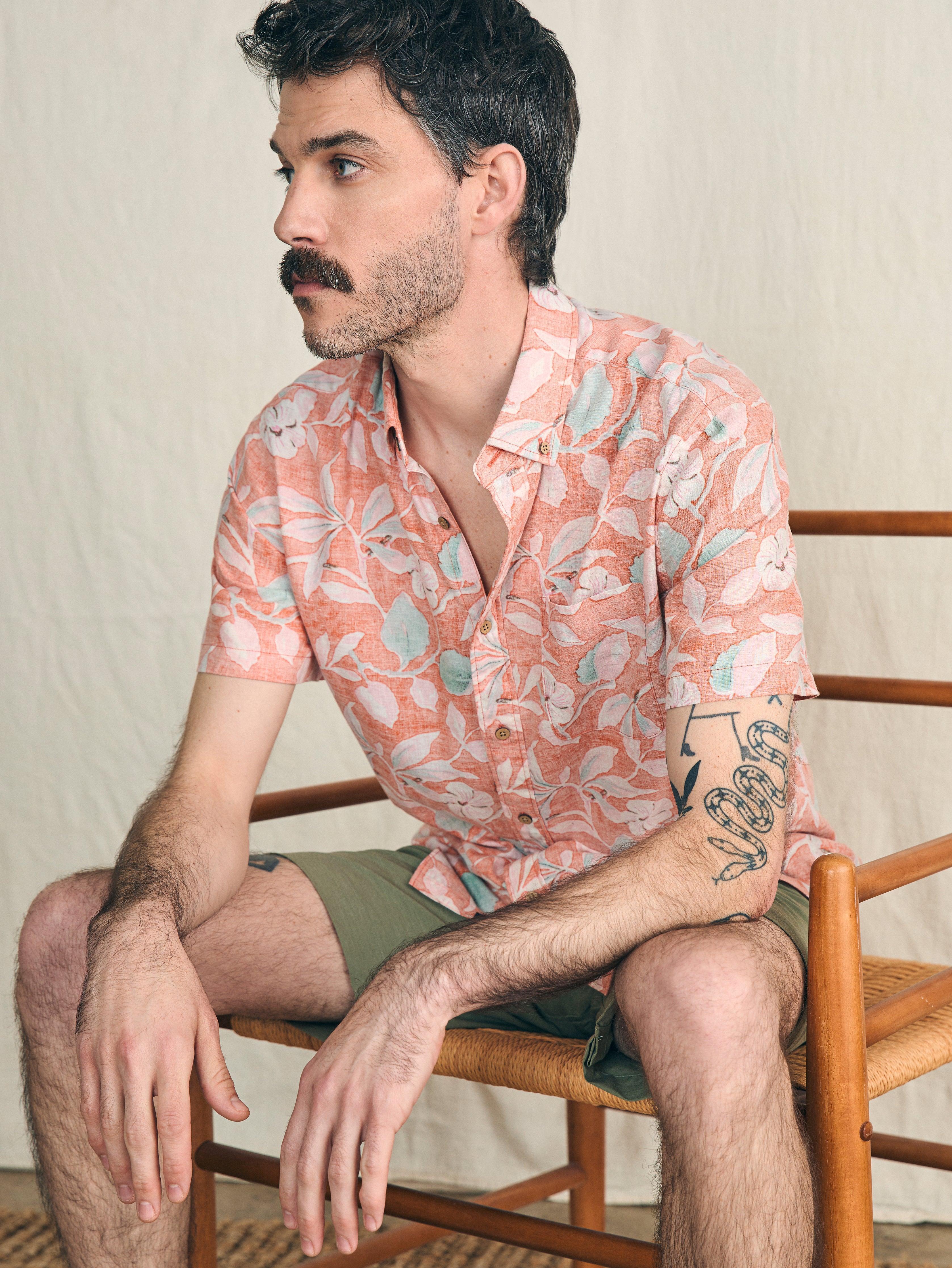 Short-Sleeve Breeze Shirt - Ginger Floral Male Product Image