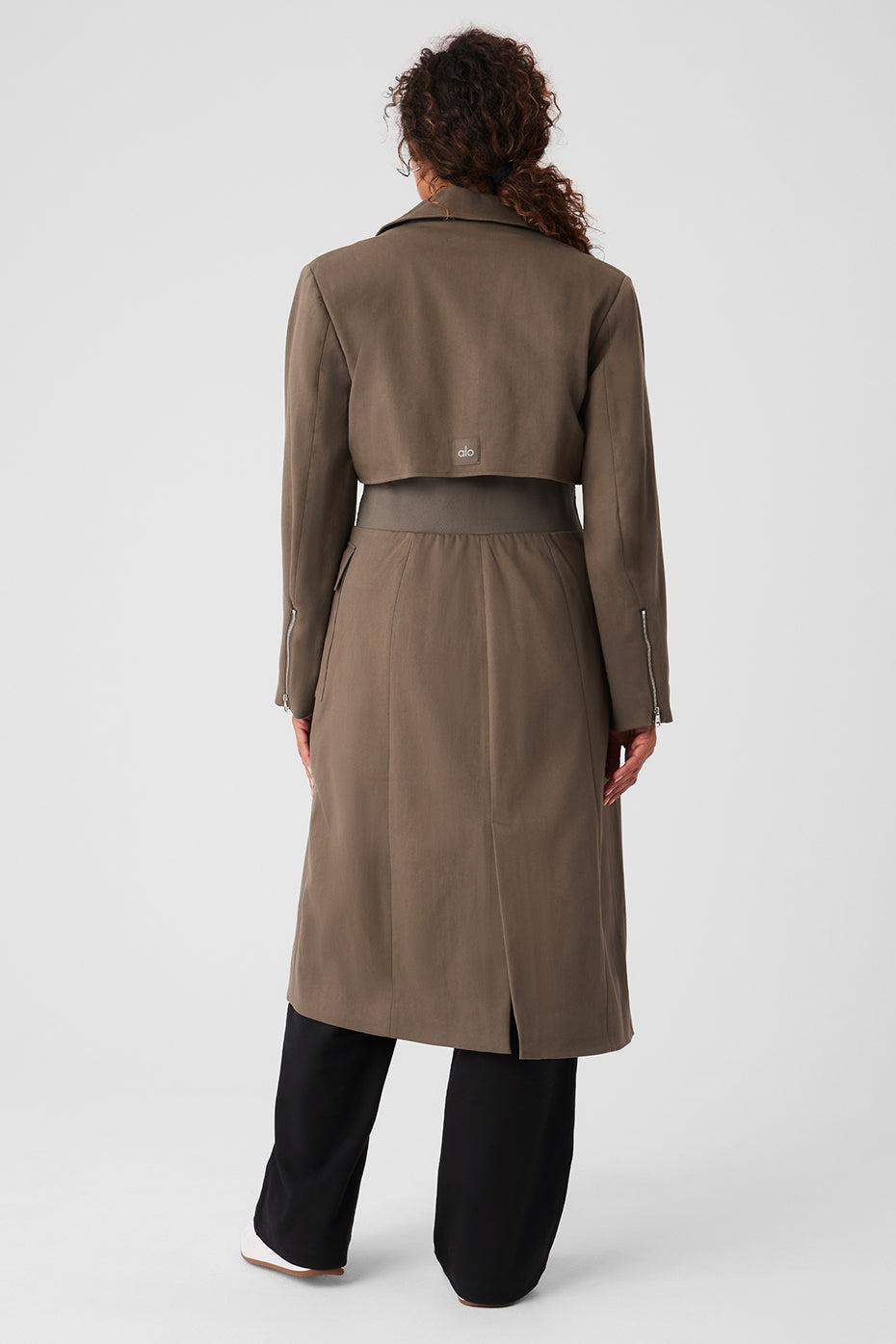 Formation Trench Coat - Olive Tree Female Product Image