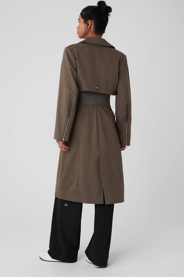 Formation Trench Coat - Olive Tree Female Product Image