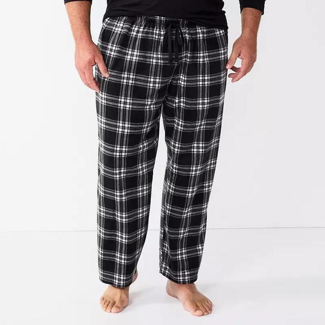 Big & Tall Sonoma Goods For Life Microfleece Sleep Pants, Mens Product Image