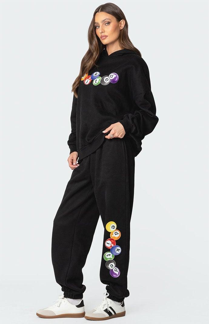 Edikted Womens Billiard Oversized Sweatpants product image