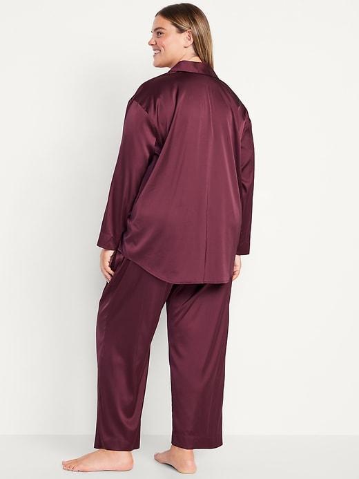 Satin Pajama Pant Set Product Image