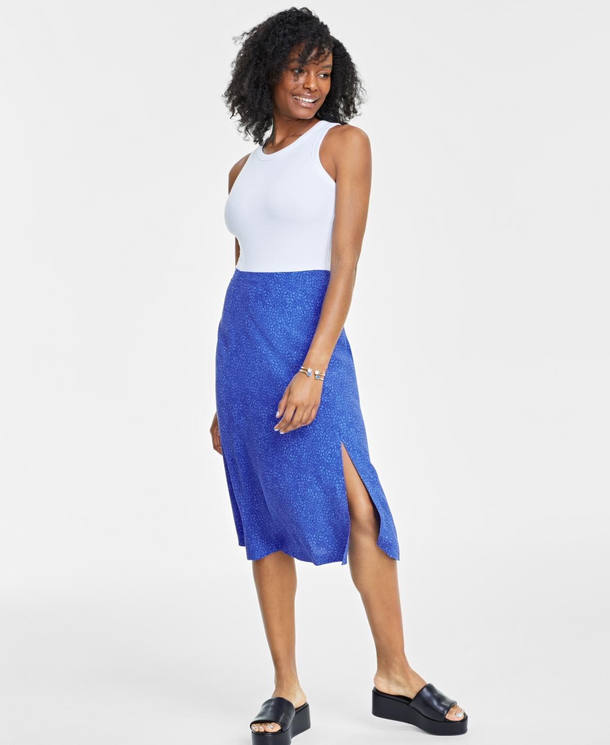 Women's Printed Midi Slip Skirt, Created for Macy's Product Image