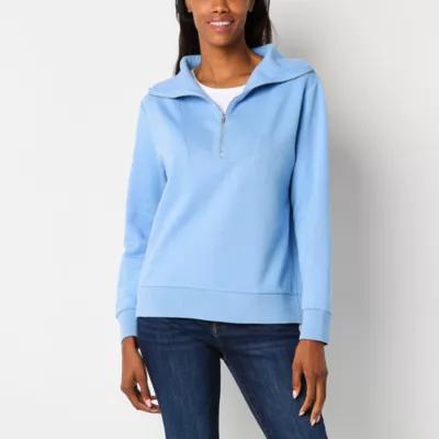 St. John's Bay Womens Long Sleeve Sweatshirt Product Image