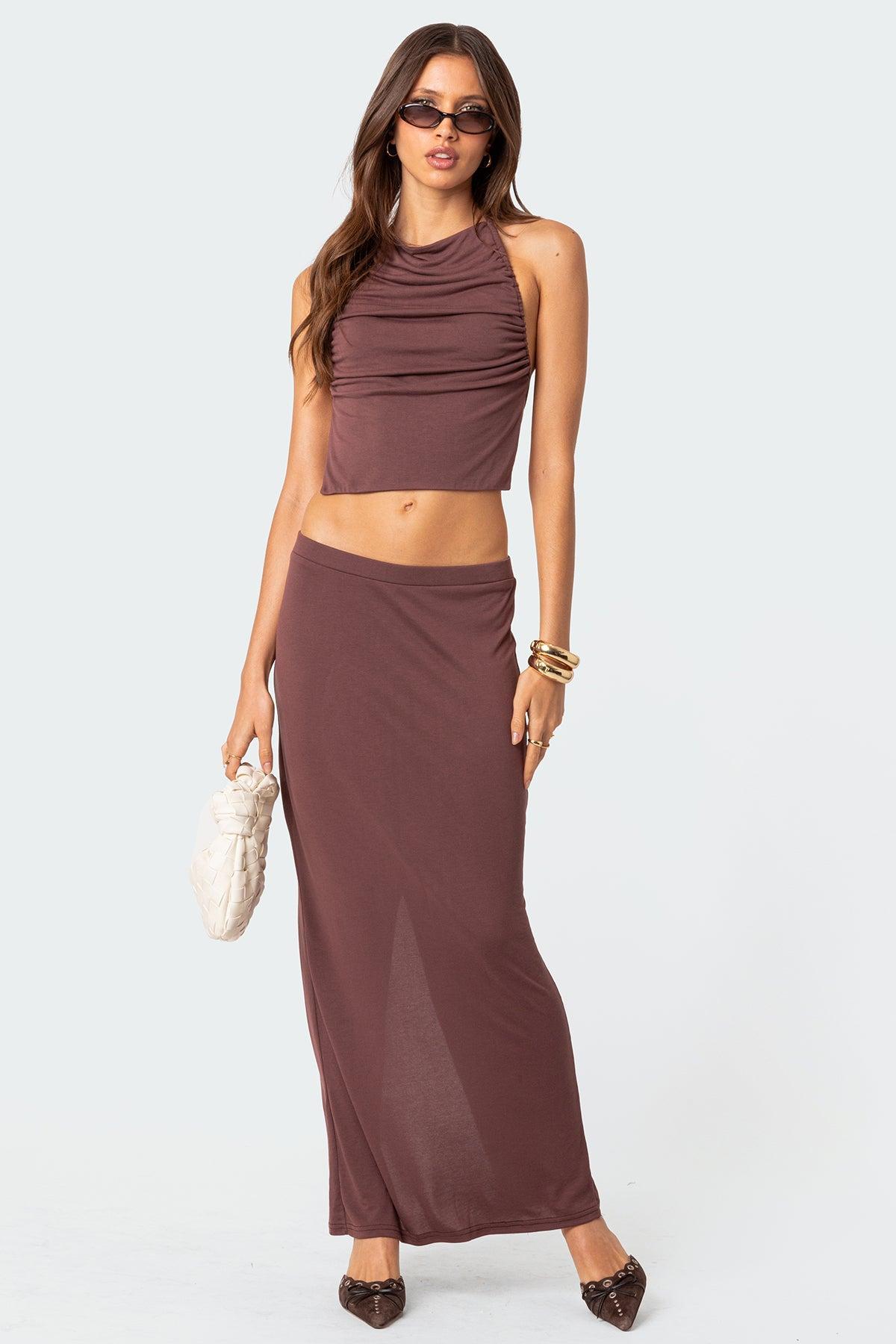 Kenzie Slitted Maxi Skirt Product Image