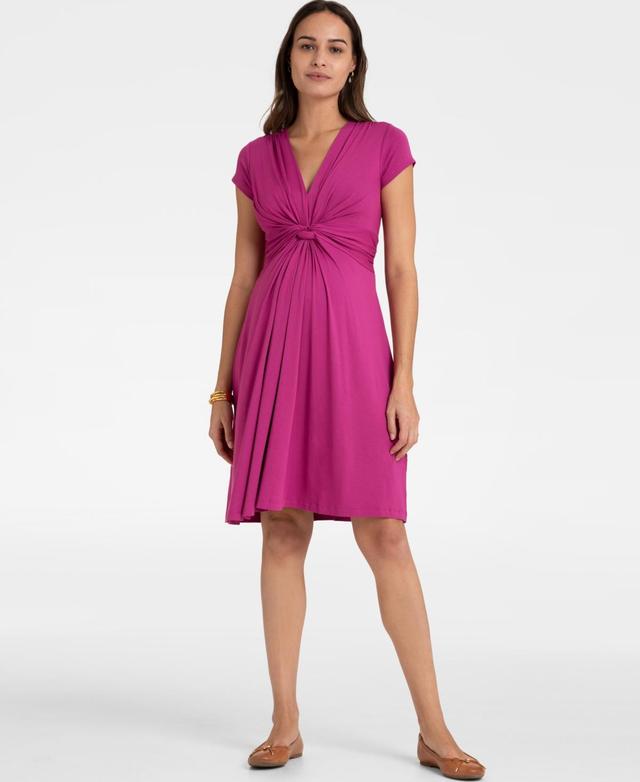 Seraphine Womens Knot Front Maternity Dress Product Image