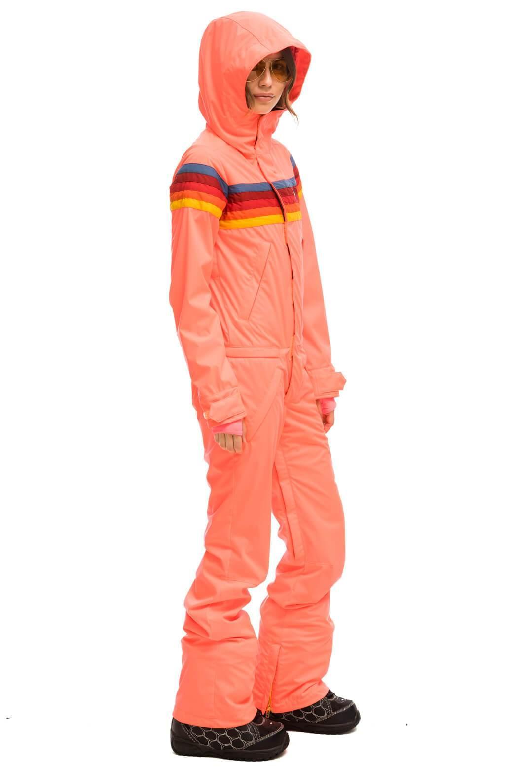 WOMEN'S 3 LAYER POWDER SUIT - NEON FLAMINGO Female Product Image