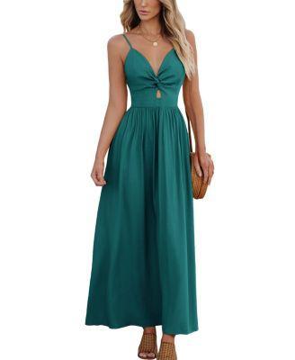 Cupshe Womens Front Twist & Keyhole Maxi Beach Dress Product Image