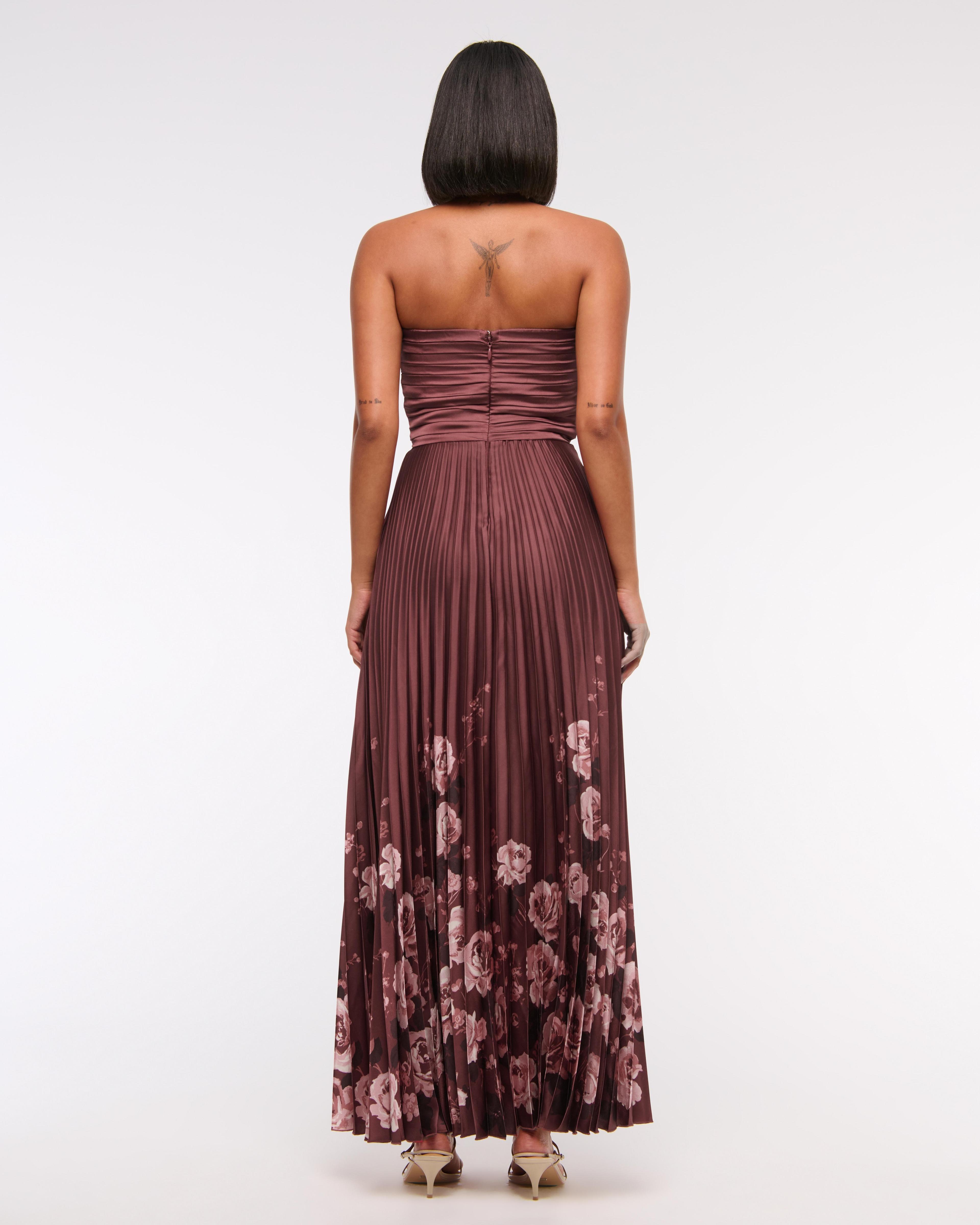 The A&F Giselle Strapless Drama Maxi Dress Product Image