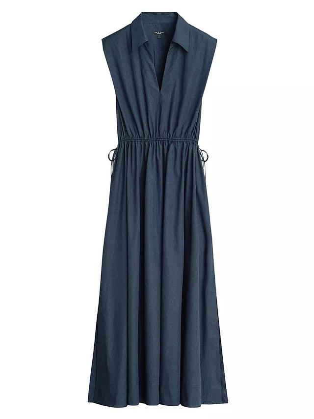 Soraya Sleeveless Poplin Midi-Dress Product Image