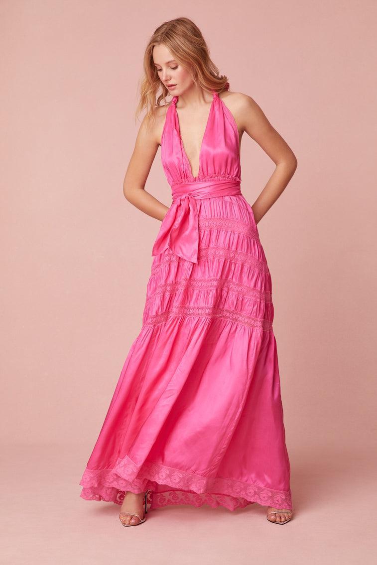 Vendima Halter Maxi Dress Product Image