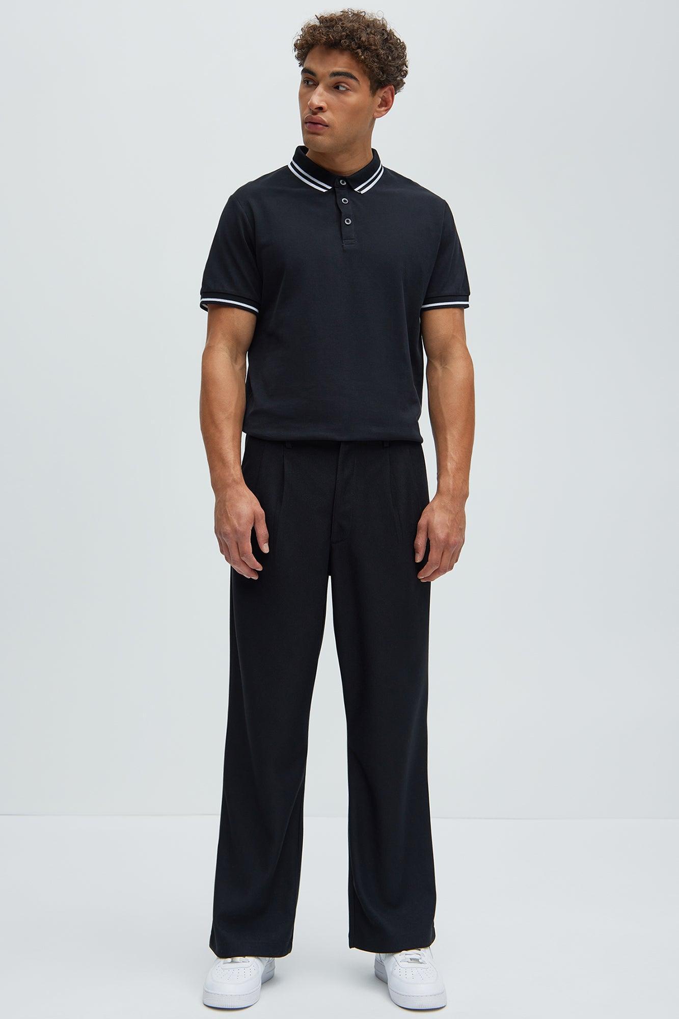 Wilson Short Sleeve Polo - Black Product Image